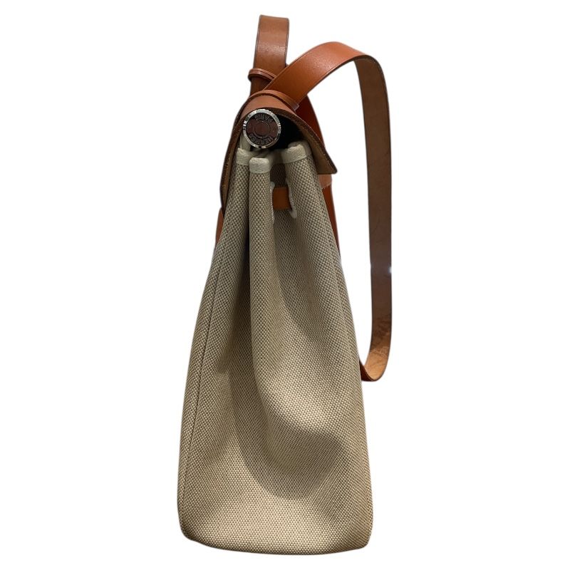 エルメス HERMES ｴｰﾙﾊﾞｯｸﾞMM □C刻 ｱｲﾎﾞﾘｰ・ｺﾞｰﾙﾄﾞ ﾄﾜﾙ・ﾈｺﾞﾝﾀﾞ