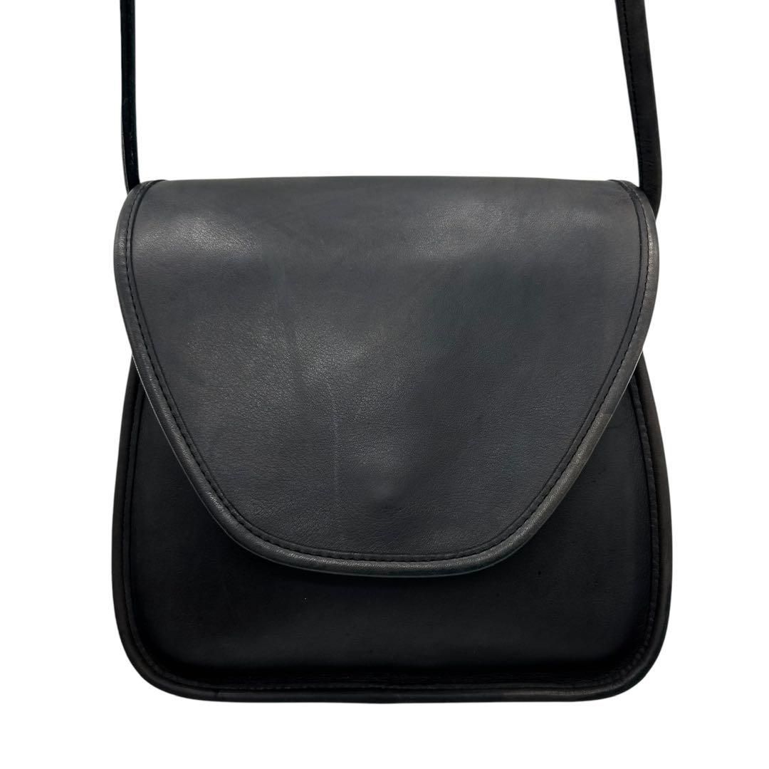 良品 1731 Vintage COACH ショルダーバッグ フラップ ネイビー - メルカリ