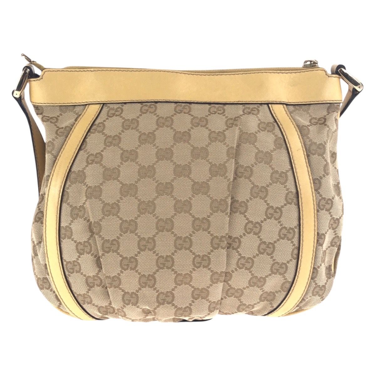 【美品】GUCCI グッチ メッセンジャーバッグ ベージュ キャンバス GGキャンバス グッチ GGツインズ トートバッグ 232957