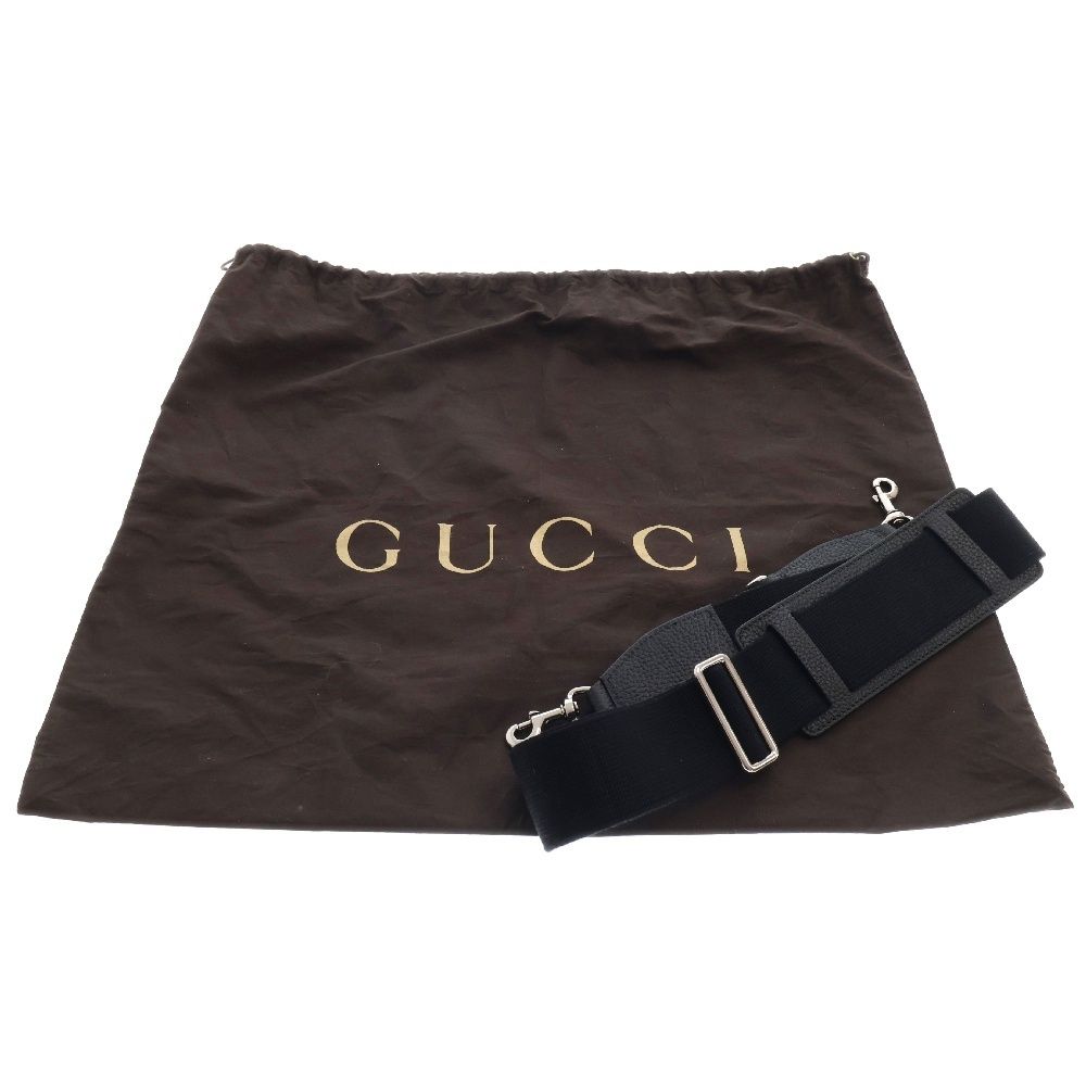 GUCCI グッチ ジャンボGG ミニボストンバッグ ブラック レザー