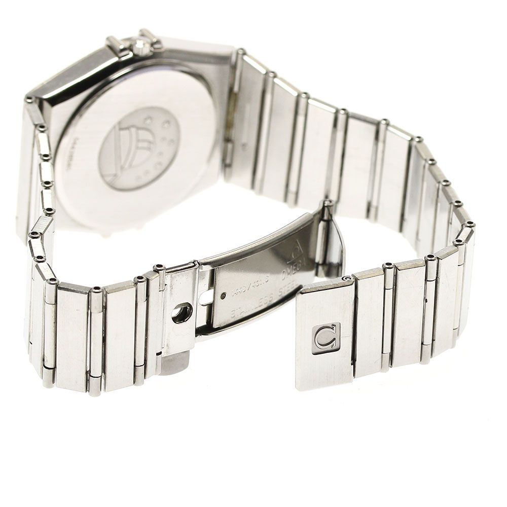 VERSACE ヴェルサーチ ALQ90 メンズ時計 QZ SS/革 黒文字盤【ND