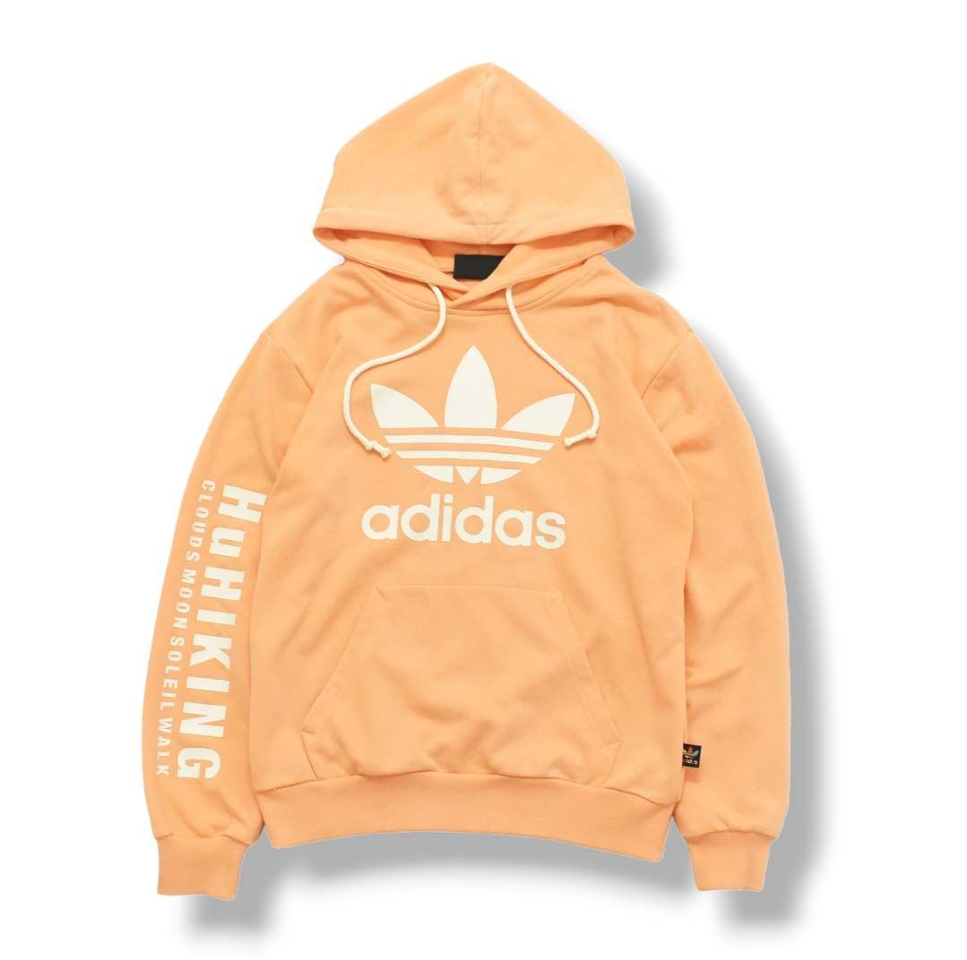 【コラボ】 アディダス adidas x ファレルウィリアムス Pharell Wiliams Hiking Hoodie パーカー XS サーモン ピンク  メンズ