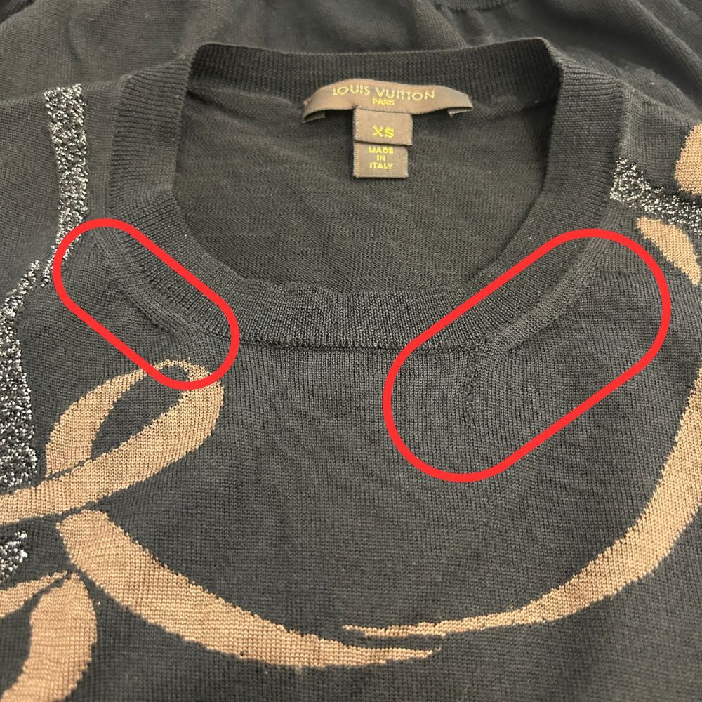 良品 LOUIS VUITTON ルイヴィトン ラメ リボン ジャガード シルク  