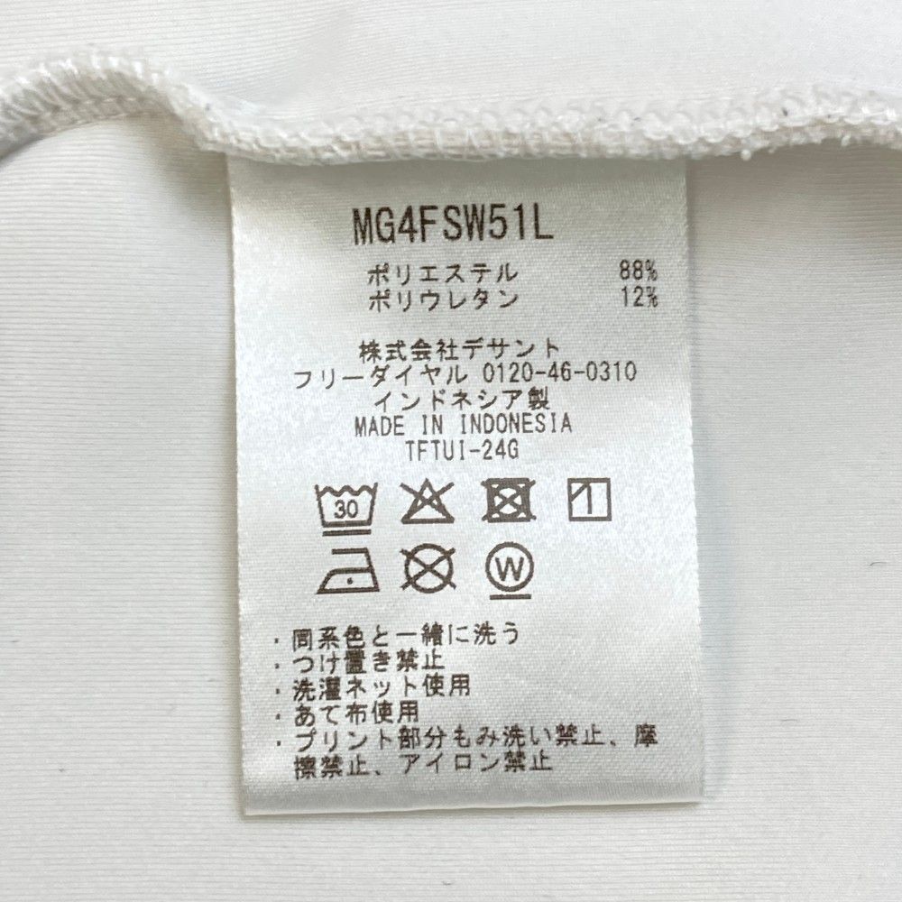 サイズ：M MUNSING WEAR マンシングウェア 2024年モデル プルオーバーパーカー  ホワイト系 [240101421438] ゴルフウェア レディース ストスト サイズ：M MUNSING WEAR マンシングウェア 2024年モデル プル