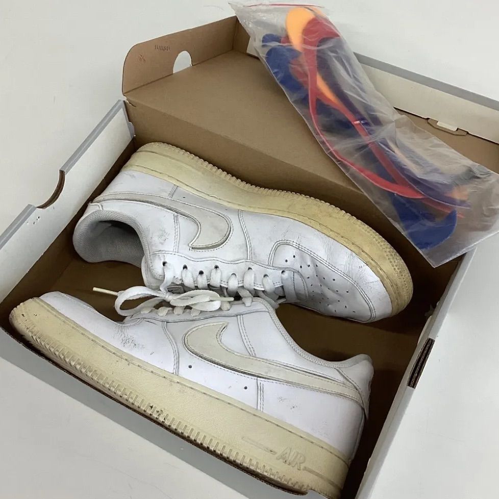 NIKE AIR FORCE 1 07 QS SWOOSH PACK WHITE ナイキエアフォースワン  