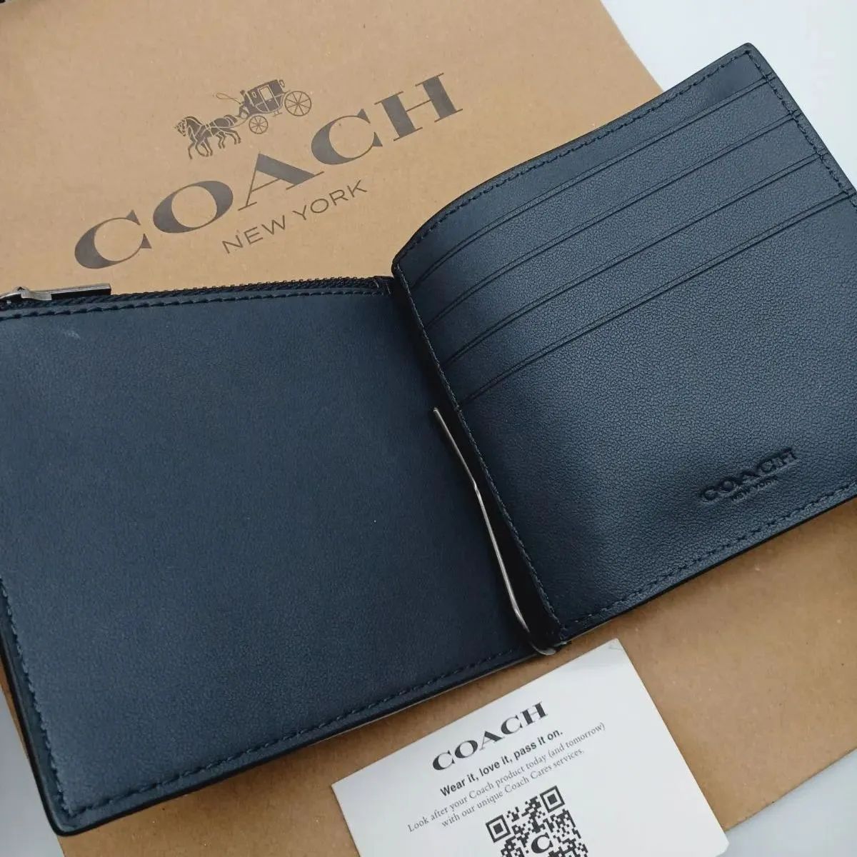 COACH マネークリップ 折り財布 ジップ メンズ商品 - メルカリ