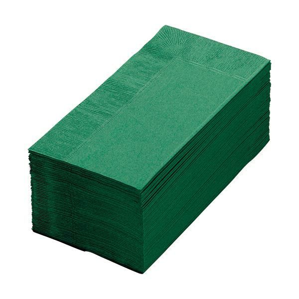 まとめ カラーナプキン 2PLY 8つ折 イタリアグリーン 2PLU-28C-G 1パック 50枚 ×30セット