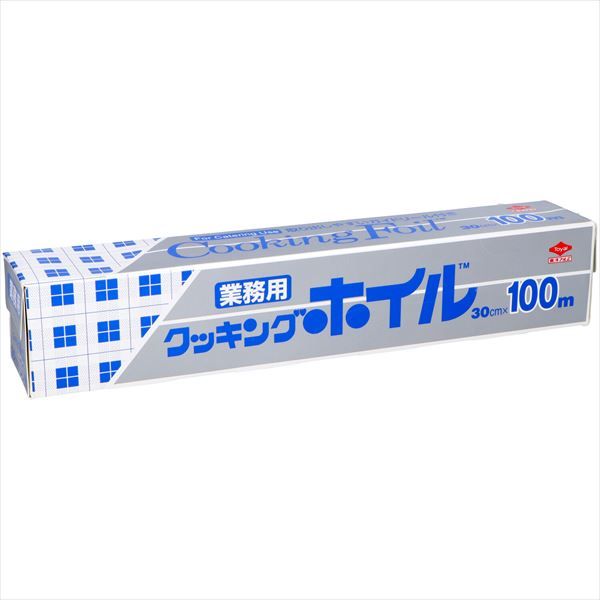まとめ買い-10点セット クッキングホイル業務用ワイド３０ｃｍ×１００ｍ 東洋アルミ アルミホイル