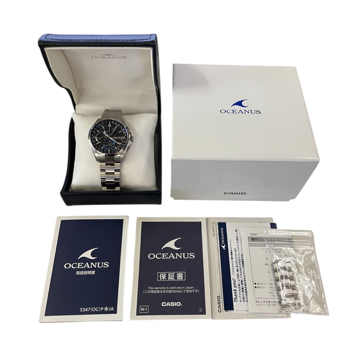 オシアナス タフ MVT ソーラー ブラック CASIO カシオ 腕時計オシアナス マンタMULTIBAND6 TOUGH MVT