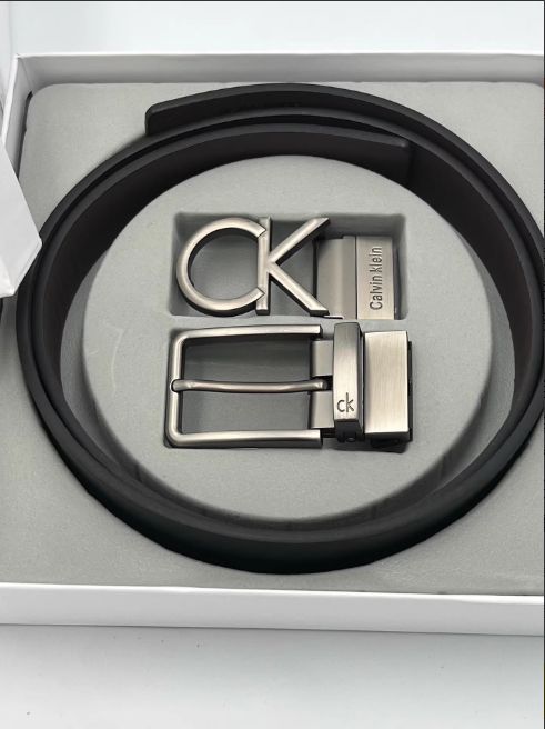 Calvin Kleinカルバンクライン CK ベルト ビジネス用 本革 自動バックル ギフトボックス付き プレゼントに最適