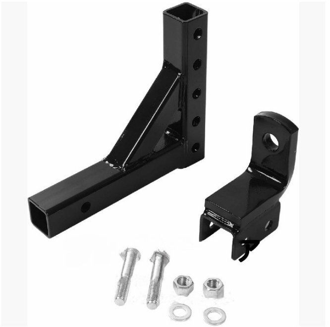 調節 なトレーラー ヒッチ ボール マウント高強度アイアン レイズ ドロップ ヒッチ トレーラー レシーバー ボール マウント 2インチ ト