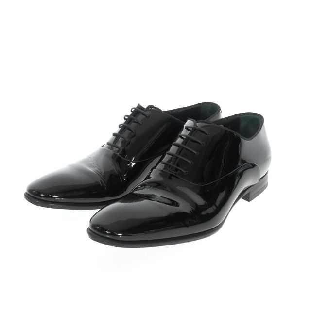 ヒューゴボス HUGO BOSS Patent Leather Oxford Shoes Evening エナメル ドレスシューズ 革靴 UK6.5 ブラック 黒 50370447