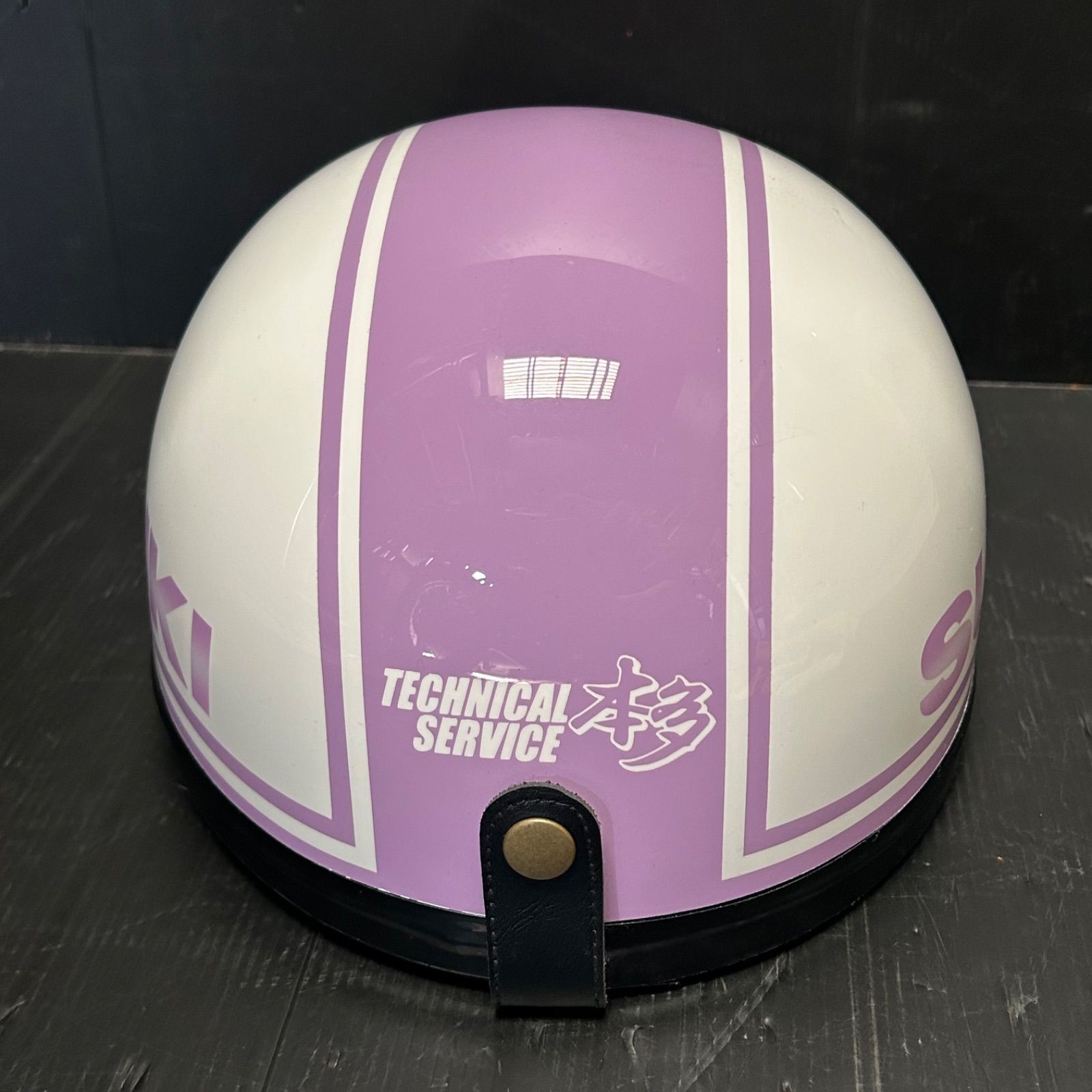 カスタムコルク半キャップ パステルパープル SUZUKI 新品 スズキ