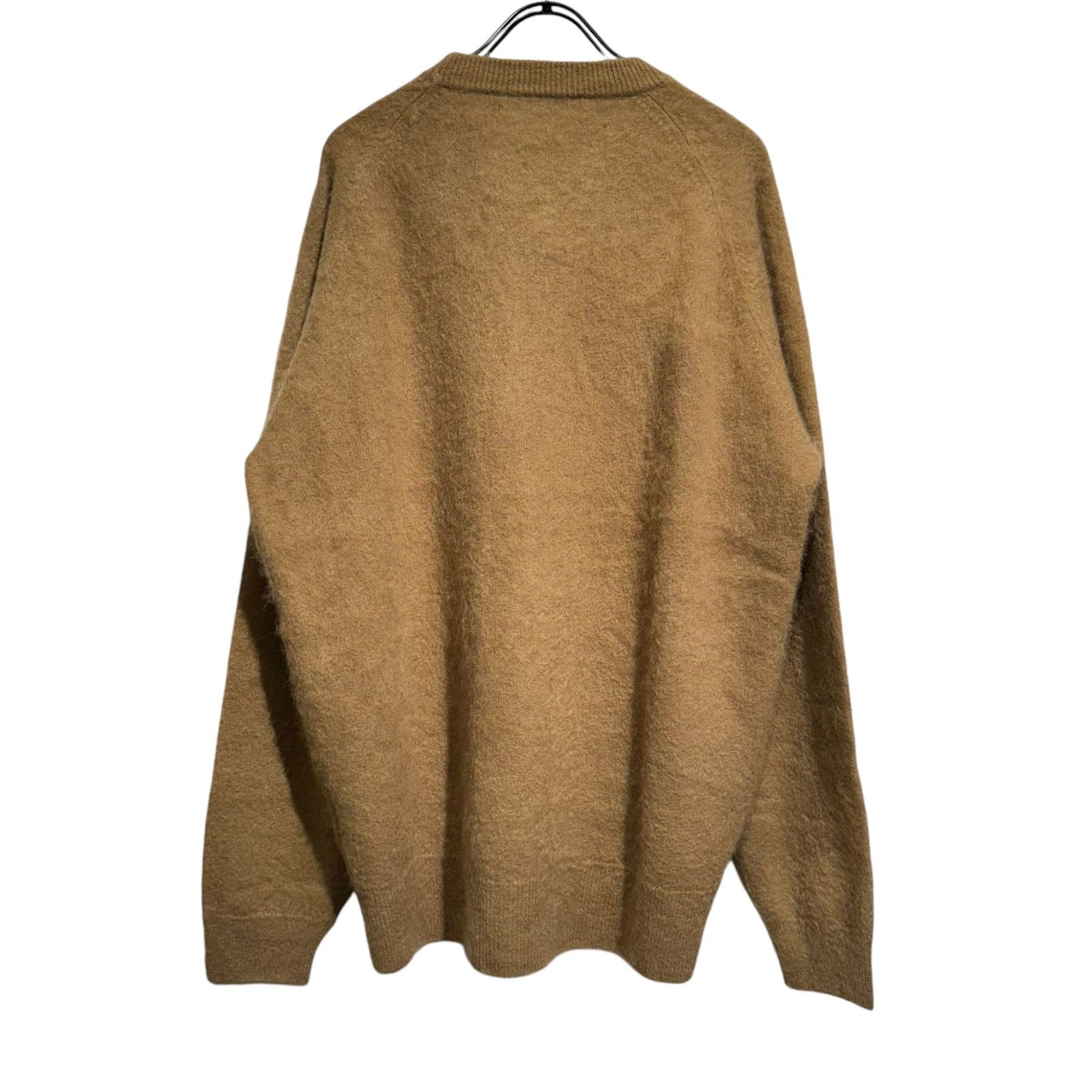 カシミヤ100ポンチョ キャメル