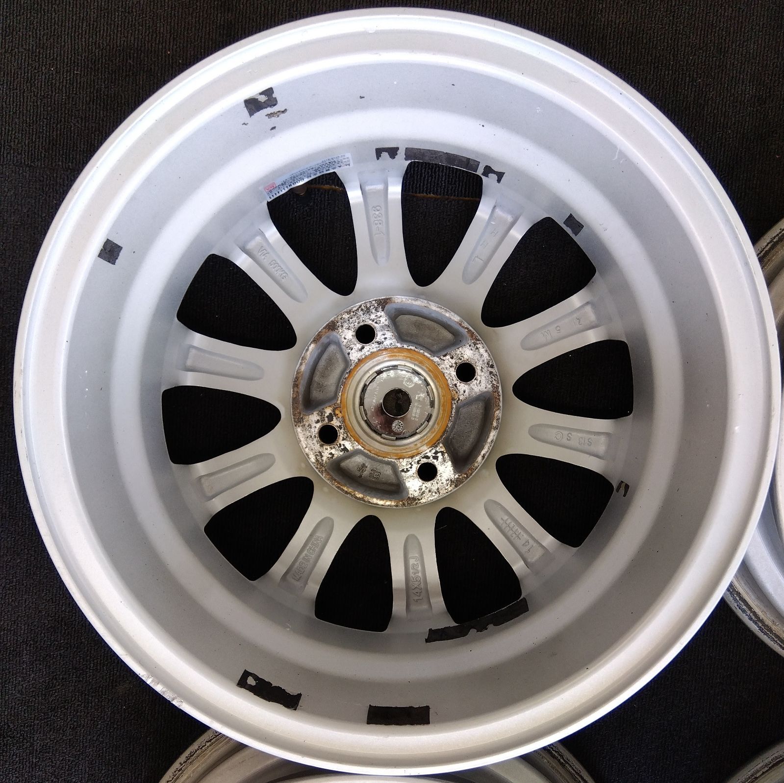 送料無料】【14×5.5J+38】中古 ホイール 4本セット BEST AZ SPORTS 