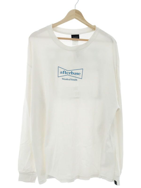 Wasted Youth afterbase コラボ ロングスリーブ ホワイトL Wasted Youth×afterbase ウェイステッドユース×アフターベース
