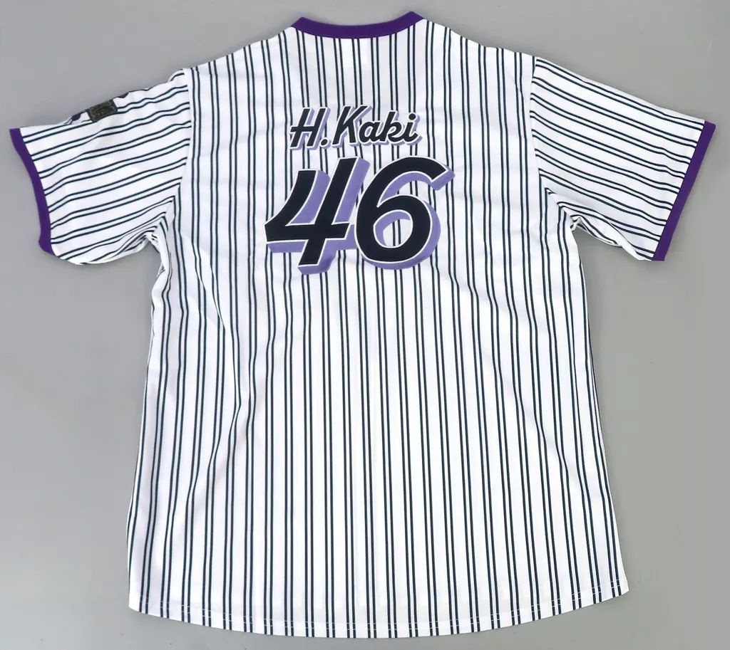 【】ポロシャツ・ワークシャツ 賀喜遥香 個別ベースボールシャツ 2024 ホワイト×パープル L～XLサイズ 乃木坂46オフィシャルウェブショップ予約限定