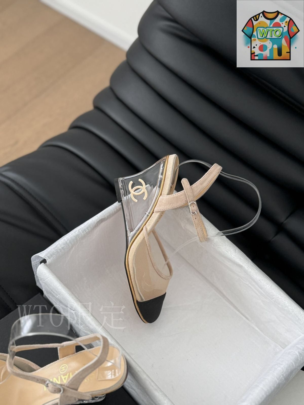 メッシュ素材がお洒落♪【CHANEL】サンダル メッシュ CHANEL(シャネル) サンダル・ミュール(レディース