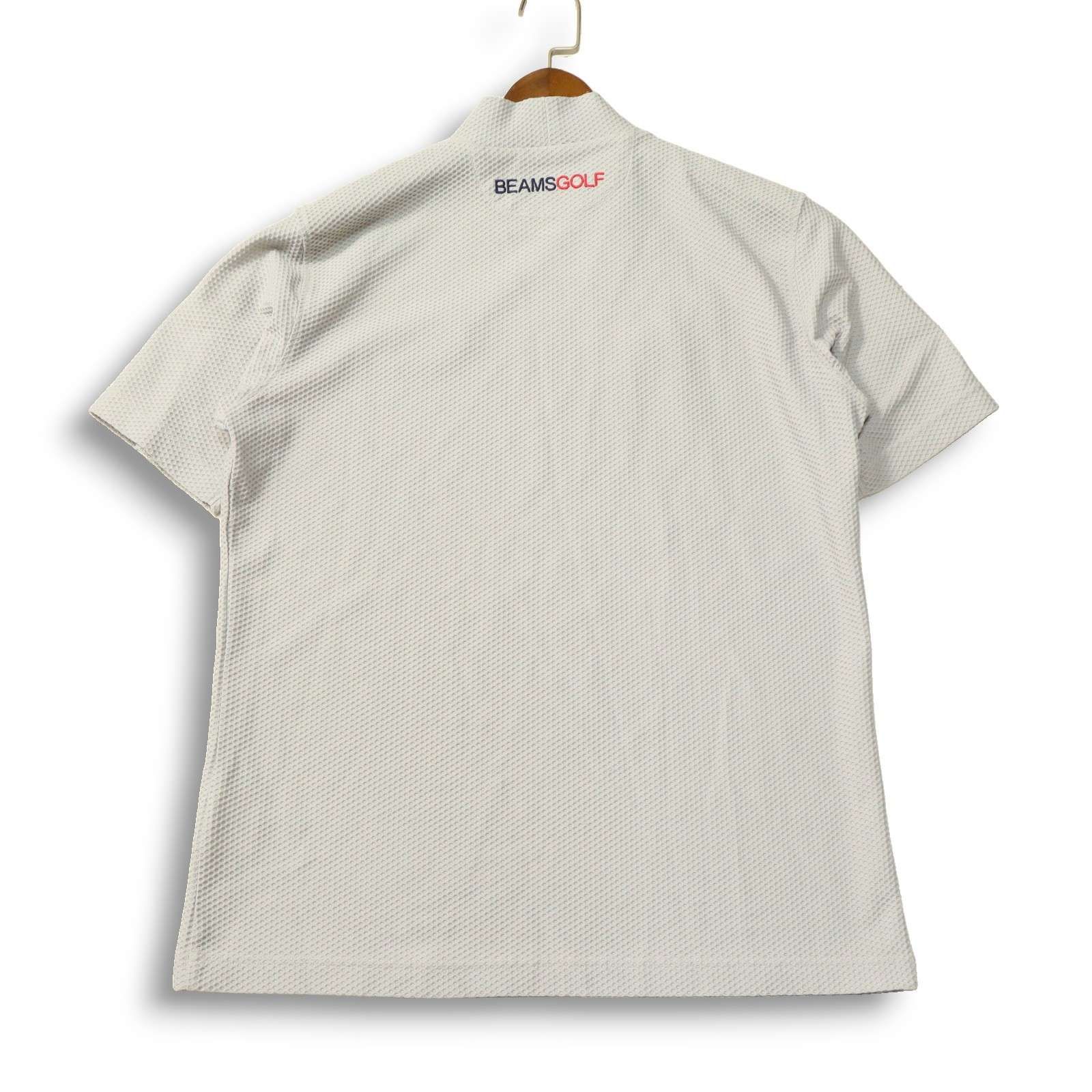 【美品 22SS】 BEAMS GOLF ビームス ゴルフ 春夏★ 半袖 タラッティ プラスリッチ モックネック シャツ Sz.M メンズ 緑 美品 22SS】BEAMS GOLF ビームス ゴルフ 春夏☆ 半袖 タラッティ