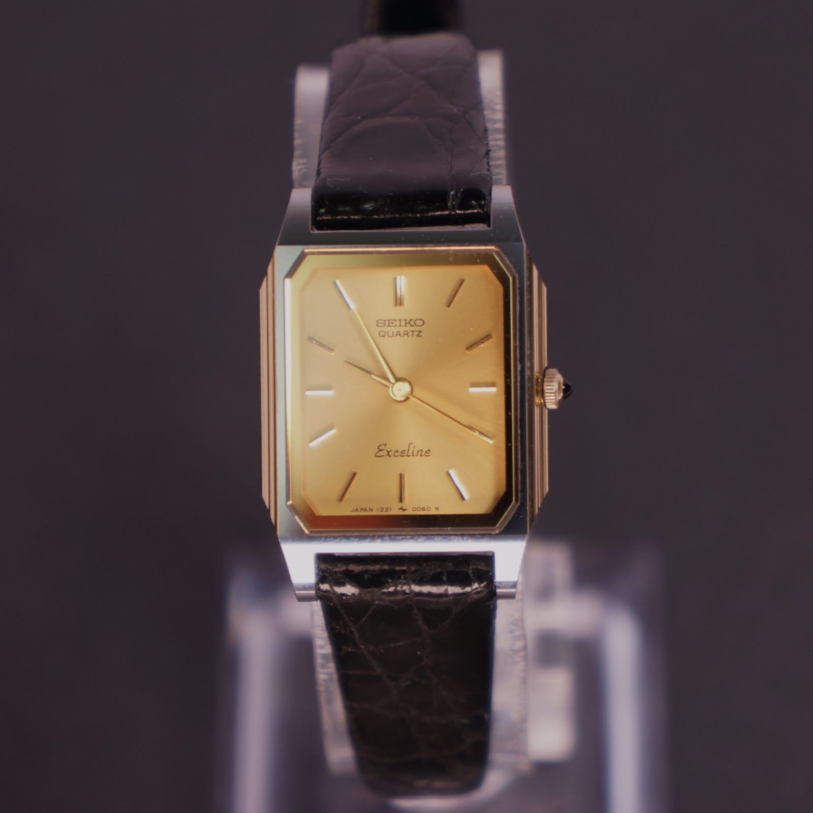 【稼働極美品】SEIKOエクセリーヌ　　電池、ベルト交換済 稼働極美品】SEIKO エクセリーヌ 超硬ケース アンティーク腕時計