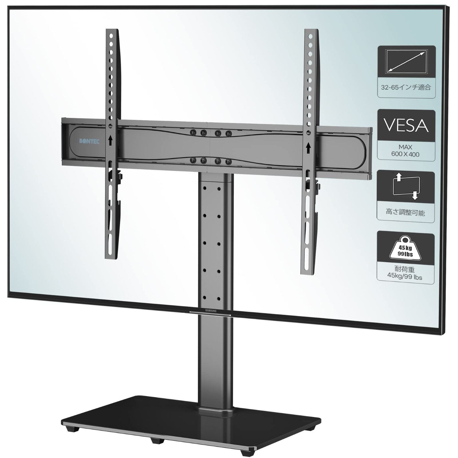 在庫セール】6段目高さ調整可能 32-65インチLCD/LED/Plasma/OLED 耐 
