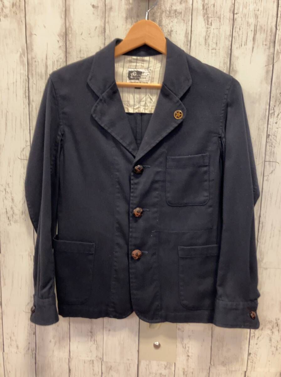 エンジニアードガーメンツ テーラードジャケット ブラックデニム チェンジボタン ENGINEERED GARMENTS エンジニアドガーメンツ ネイビー