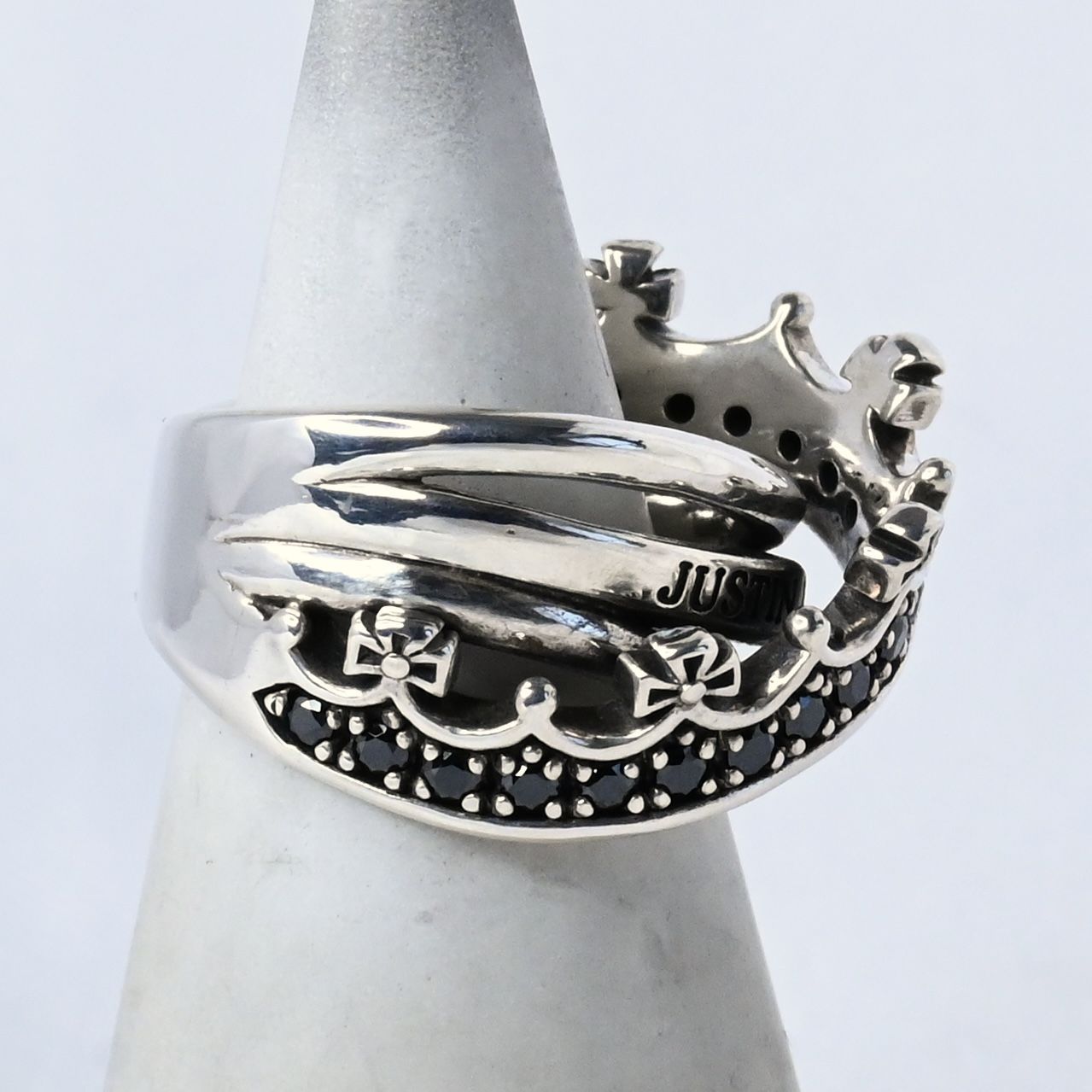 美品!ジャスティンデイビス SRJ692 TWIST OF FATE リング TWIST OF FATE リング | ジャスティン デイビス（JUSTIN DAVIS