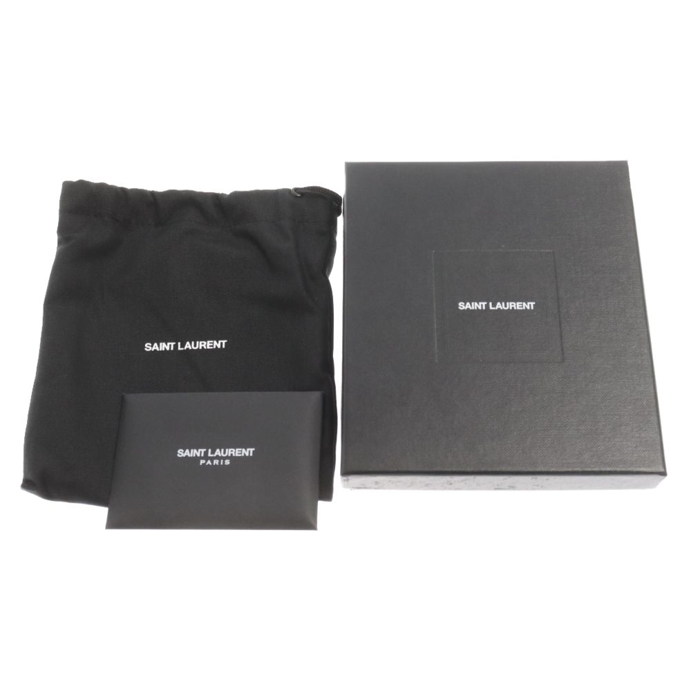 SAINT LAURENT PARIS (サンローランパリ) TINY MONOGRAM EAST/WEST WALLET 二つ折り財布 ブラック  610193