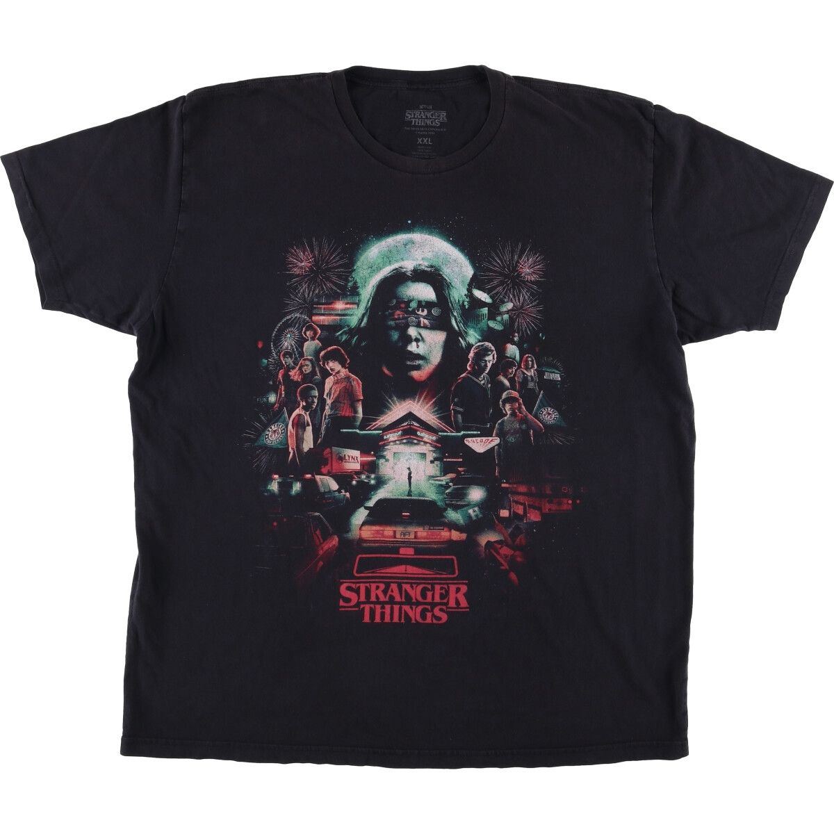 古着 STRANGER THINGS ストレンジャーシングス 映画 ムービーTシャツ レディースS相当 /eaa556020 古着 STRANGER THINGS ストレンジャーシングス 映画 ムービーT