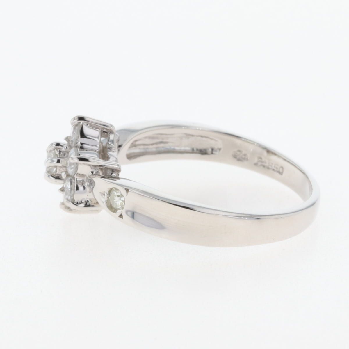 メレダイヤ デザインリング プラチナ 指輪 リング 11.5号 Pt850  