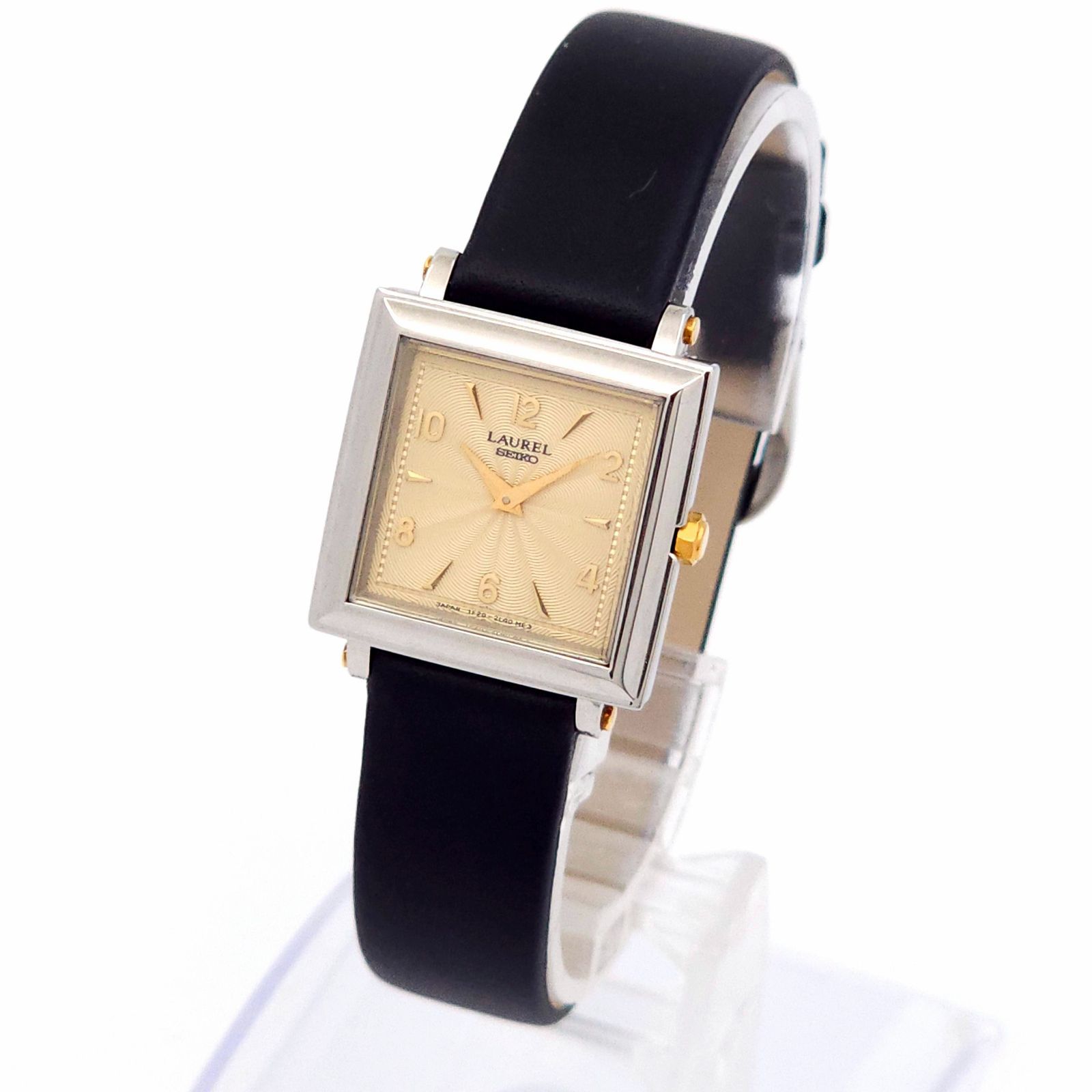 ☆美品 SEIKO セイコー ローレル 1F20-6D20 QZ 動作品 18KT+SS