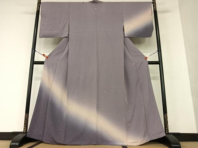 平和屋着物●江戸小紋 訪問着 吉祥文 暈し染め 正絹 AAAX0642zg