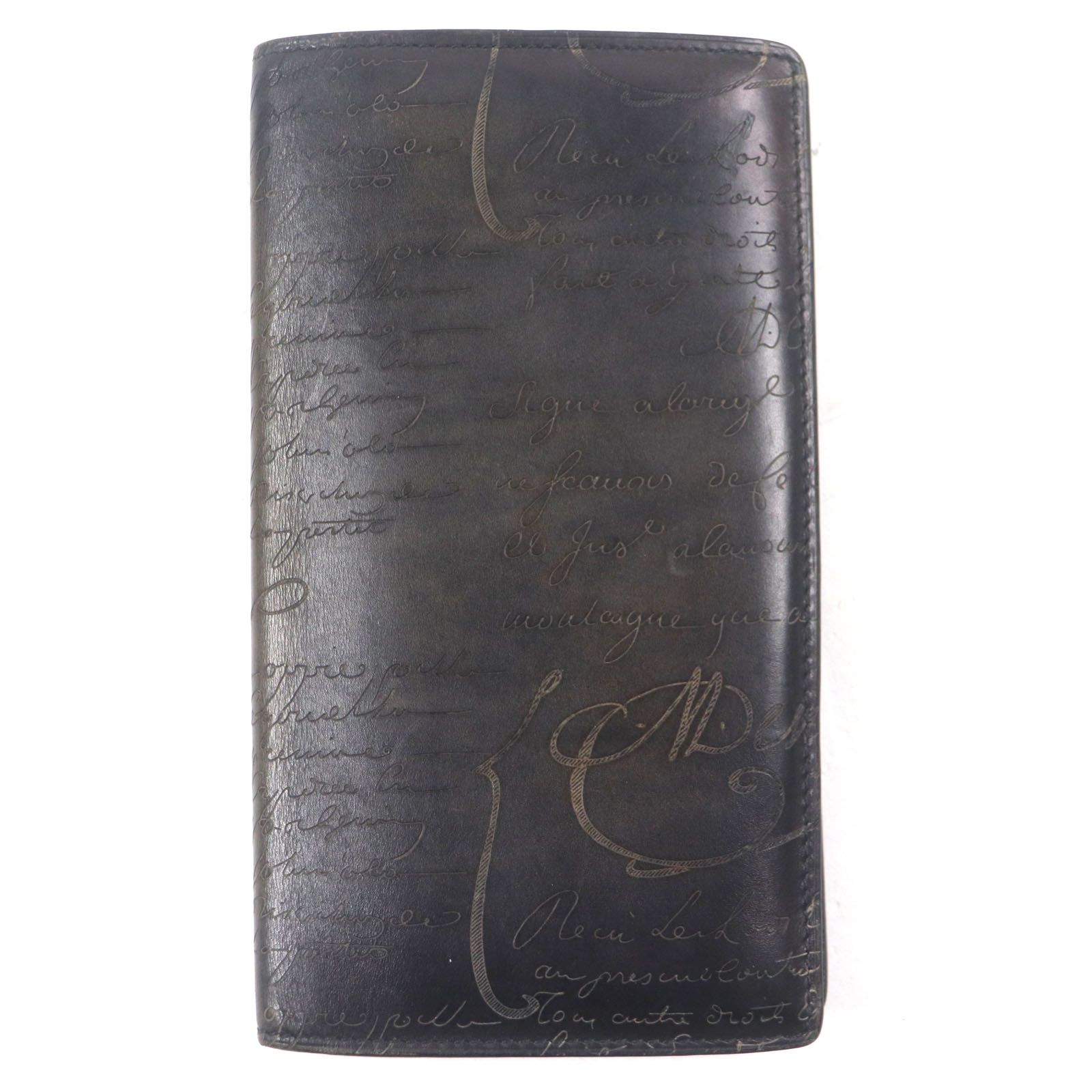 ベルルッティ✨超美品✨カリグラフィ レザー 二つ折り長財布 楽天市場】【送料無料】 ベルルッティ 二つ折り 長財布 ブラック