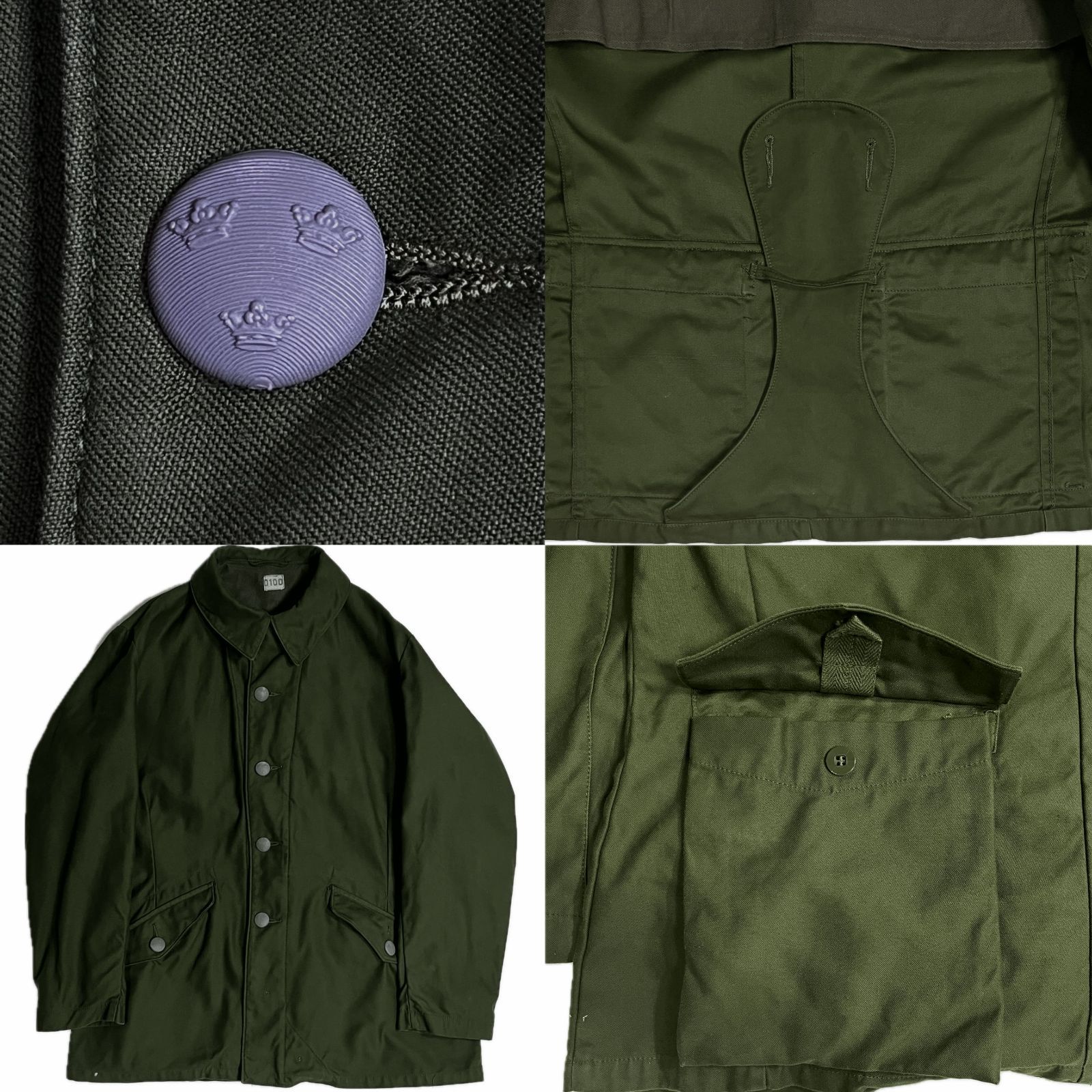 スウェーデン軍 実物 M59フィールドジャケット field jacket スウェーデン軍 実物 M59フィールドジャケット field jacket