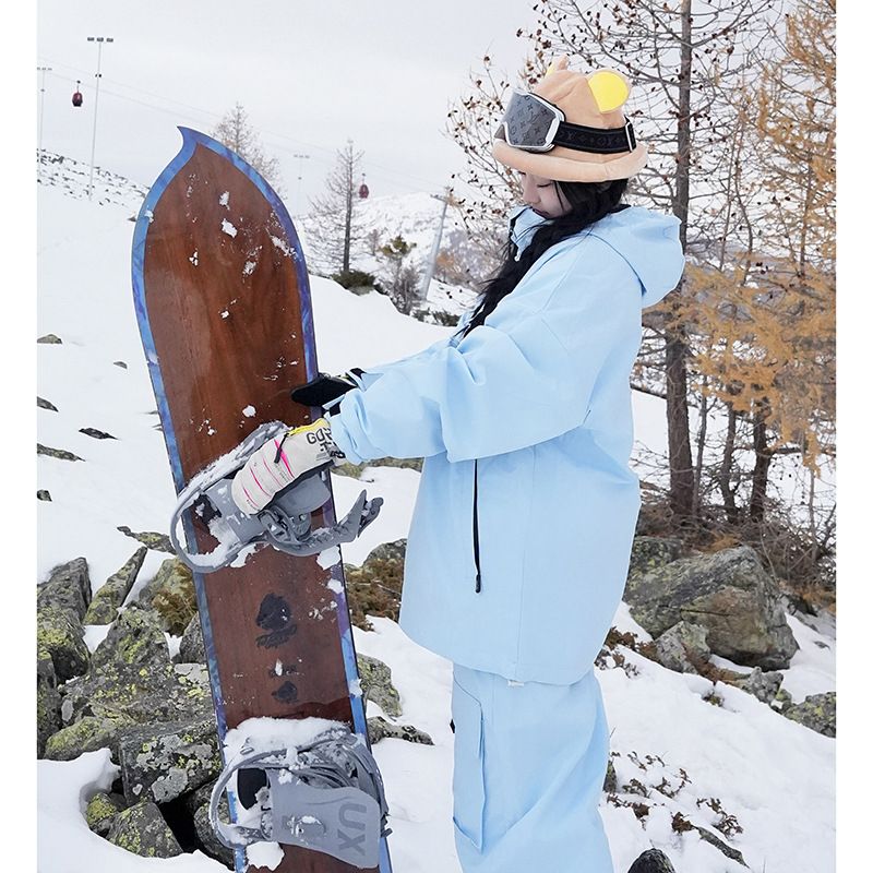 スノーボードウェア 上下セット スキーウェア メンズ レディース セットアップ 極厚裏起毛 スノボウェア スノーボード ジャケット パンツ 撥水防風  保温 雪遊び 暖かい 男女兼用 2点セット（ブラック） - メルカリ