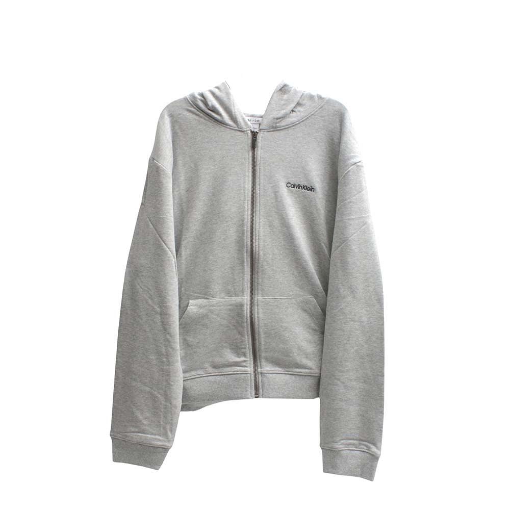 カルバンクライン CALVIN KLEIN パーカー QS6869E-P7A レディース グレー パーカー CK Full Zip Hoodie ジップアップパーカー ロゴ ファッション 人気 ブランド おしゃれ 誕生日 記念 プレゼント ギフト