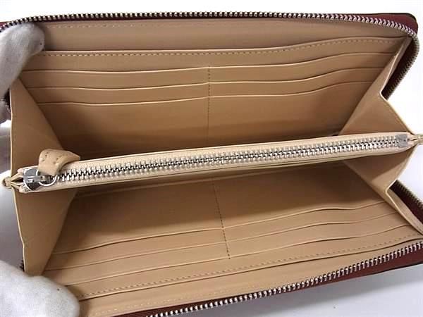 □新品同様□ MOYNAT モワナ レザー ラウンドファスナー 長財布  