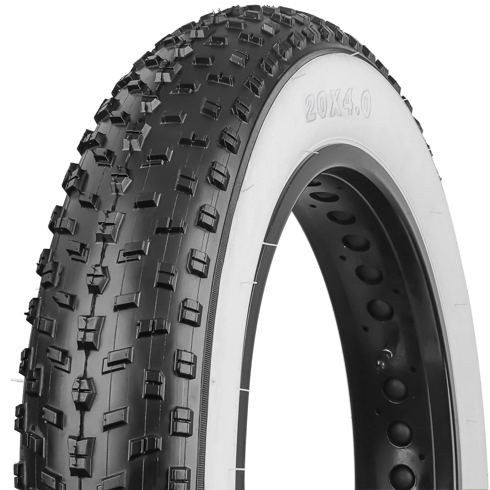 新品 ファットタイヤ: 20/26 x MOHEGIA 4.0インチ ファットバイクタイヤ - 折りたたみビードの電動自転車タイヤ - 広いマウンテンスノーバイクに対応