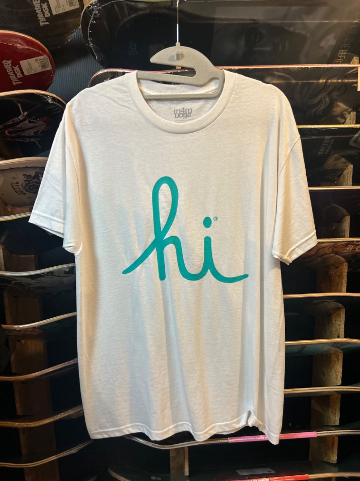 ハワイ TEE in4mation hi Script S|S Tee ホワイト サイズ L サーフィン ハワイ TEE