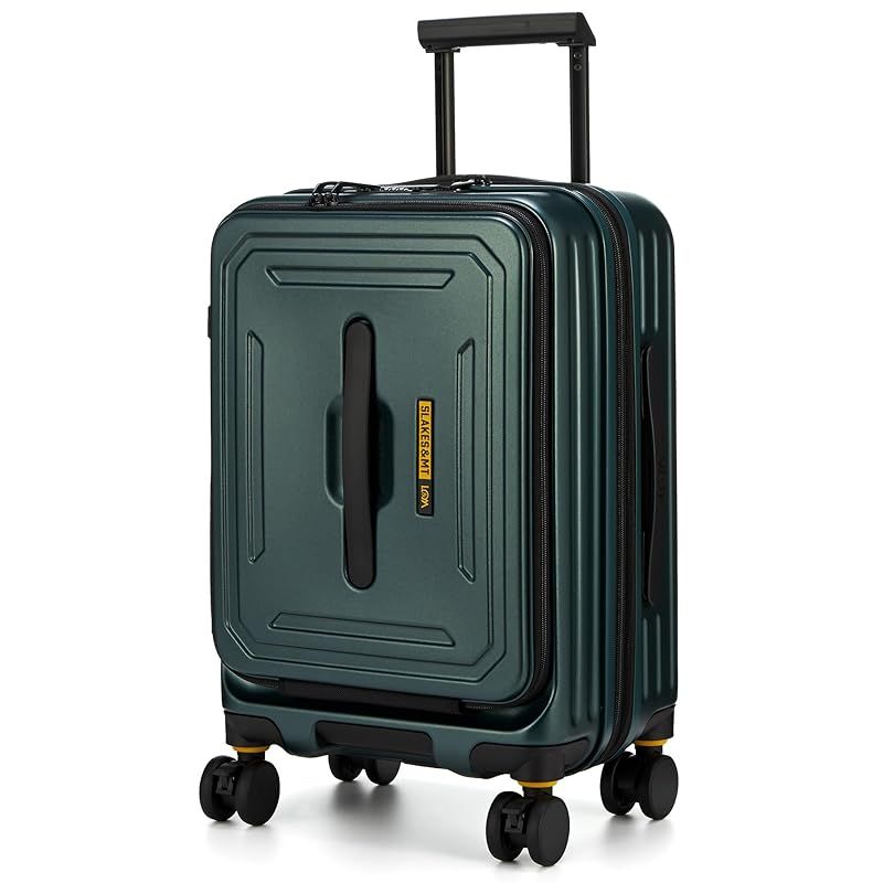ファイブレイクス アンド エムティー キャリーケース フロントオープン トッパー付きキャスター 3.7kg グリーン 0