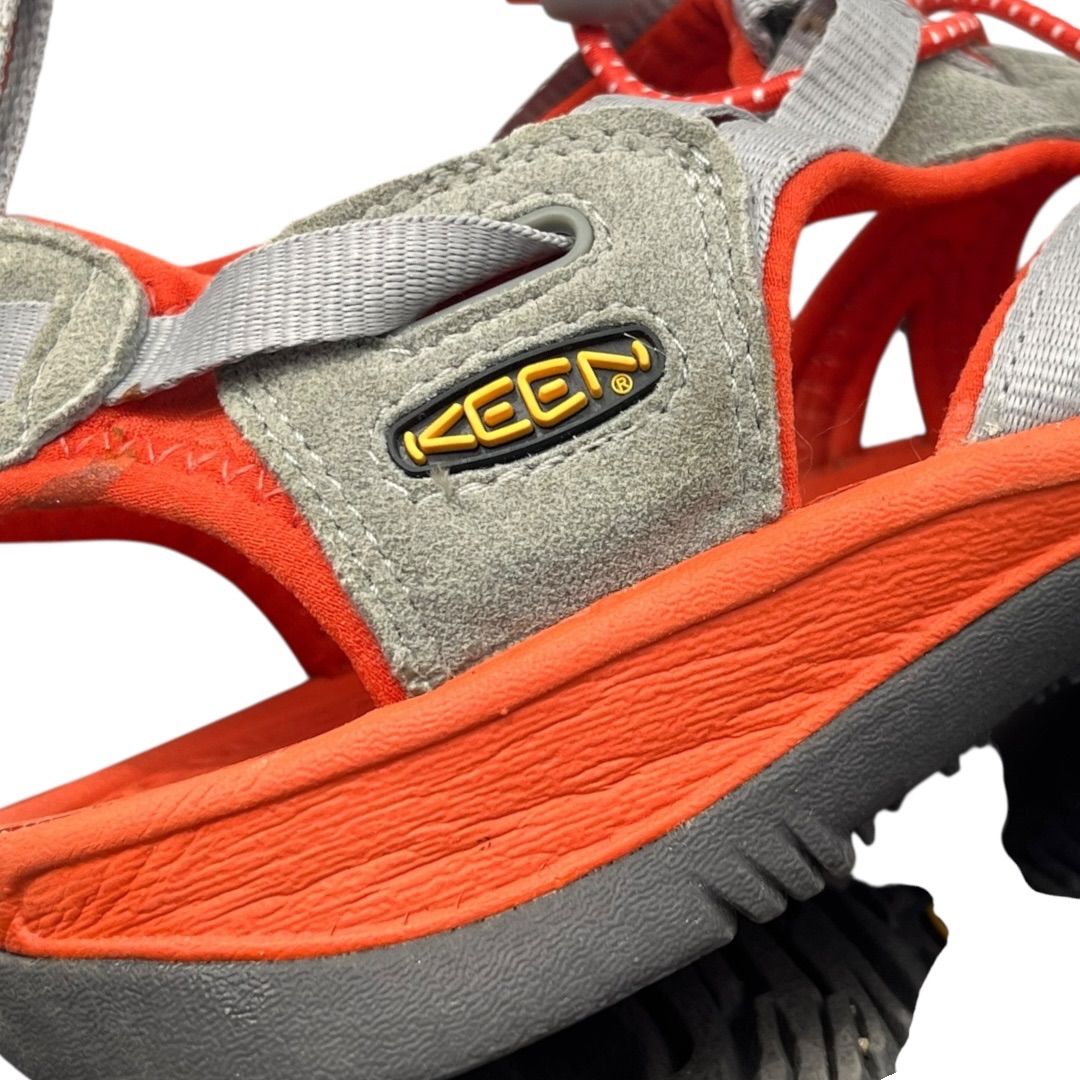 キーン　KEEN 防水サンダル 23.5cm レッド グレー　ウィスパー スポーツサンダル　レディース