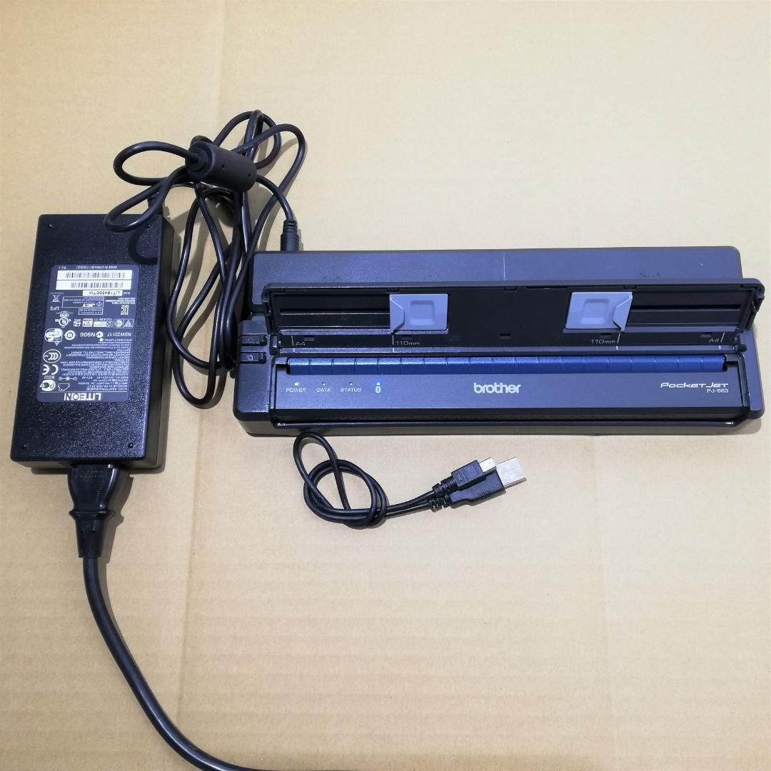 brother PocketJeT PJ-663 小型モバイル感熱式プリンタ Bluetooth機能搭載 印刷可 初期化済