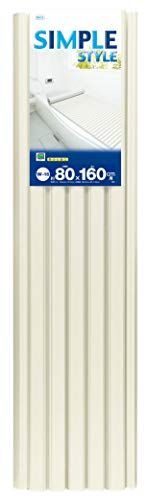 80×161cm オーエ ポリプロ 風呂ふた アイボリー 幅80×長さ160cm シンプルスタイル シャッター 式 軽量 防カビ加工 W-16