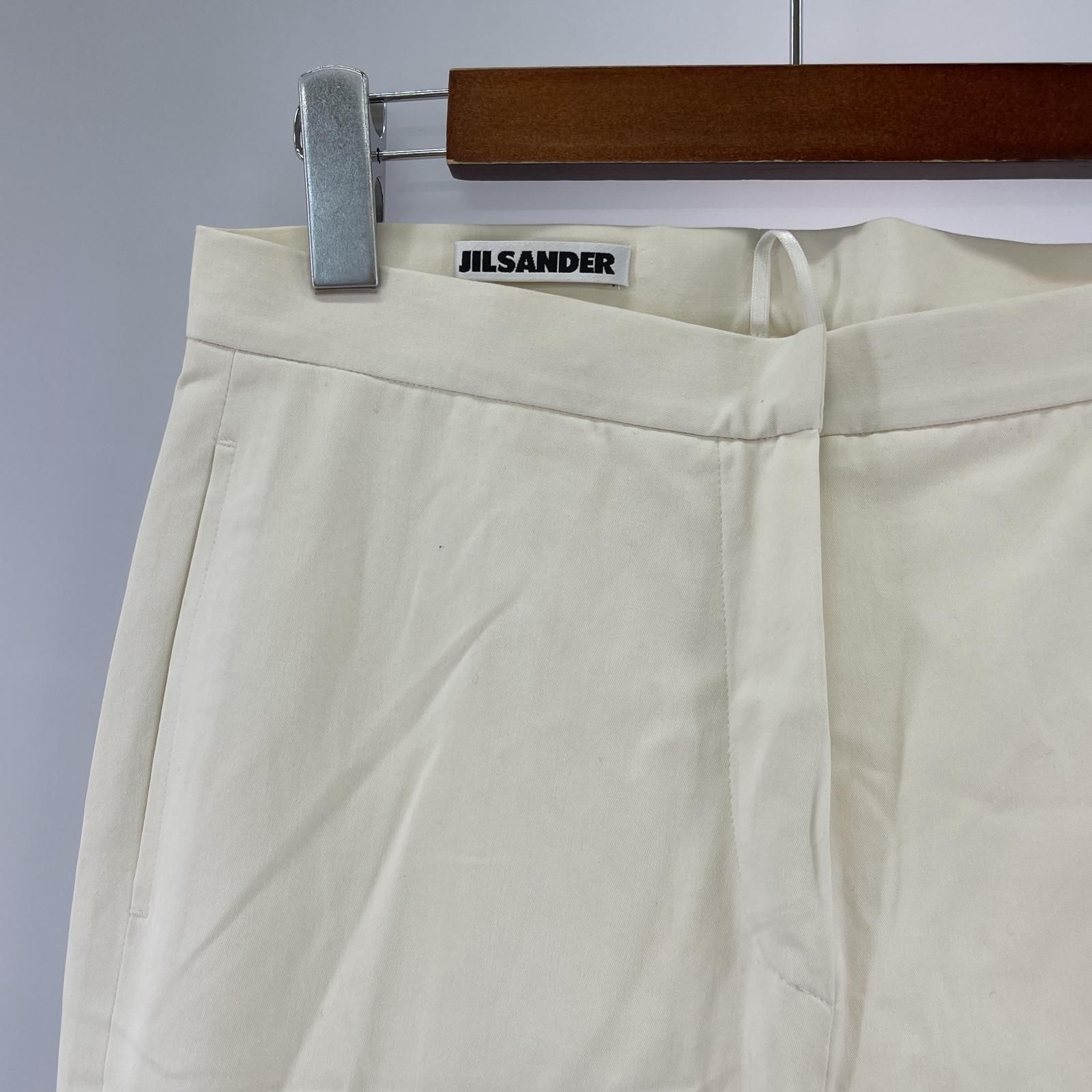 JIL SANDER ジルサンダーパンツ size36/ホワイト - メルカリ