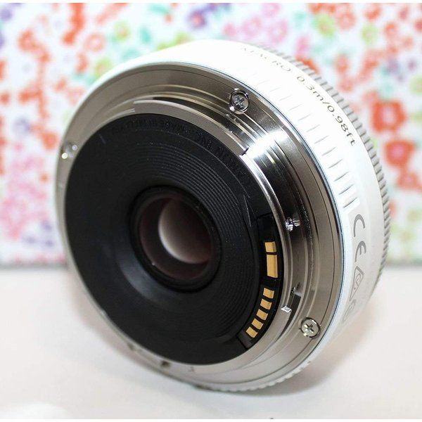 キヤノン Canon 単焦点レンズ EF40mm F2.8 STM フルサイズ対応-White-