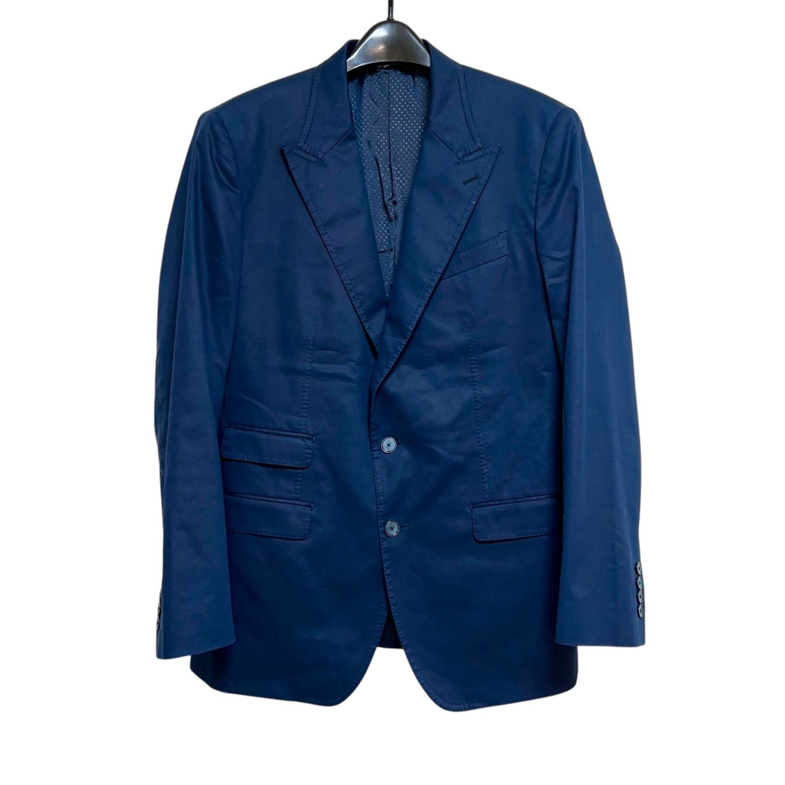 DOLCE & GABBANA ネイビー テーラードジャケット DOLCE&GABBANA ドルチェアンドガッバーナ スーツジャケット テーラード