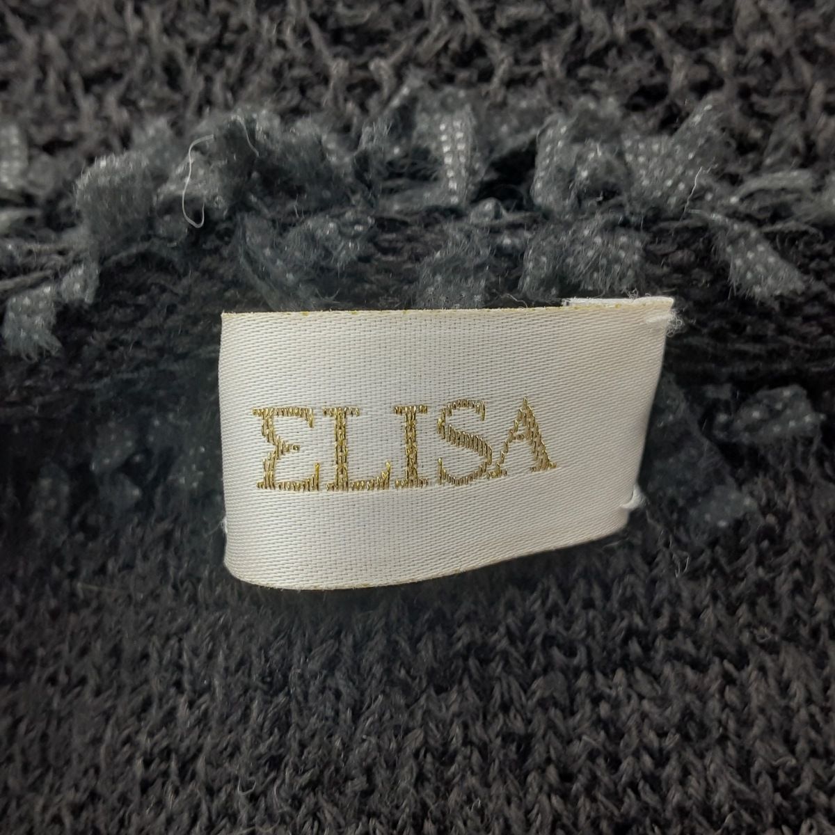 ELISA(エリザ) ジャケット サイズ2 M レディース美品 - 黒 長袖/ニット