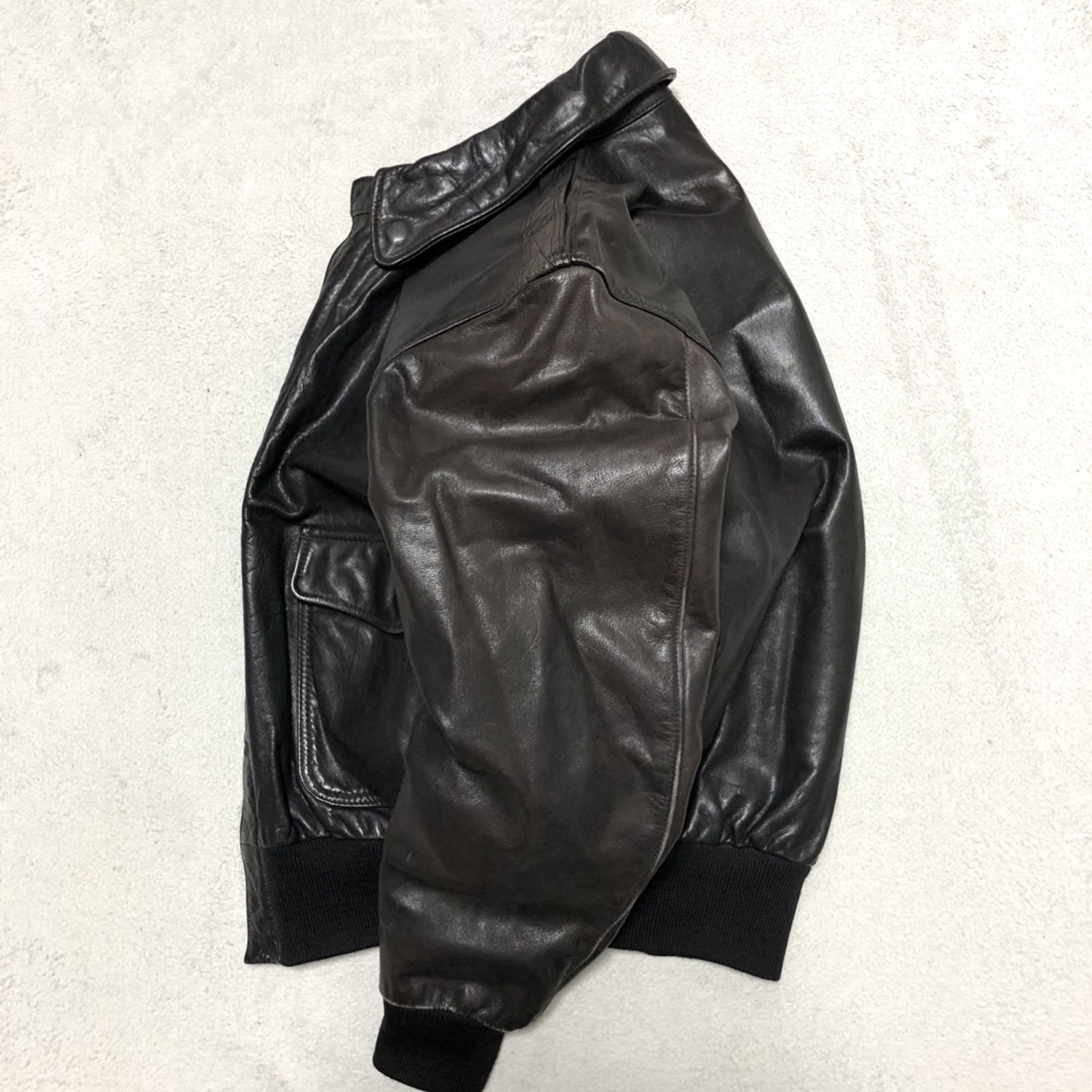 Golden Bear A-2 フライトジャケット USA製 革タグ ゴートスキン