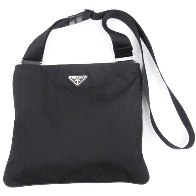 プラダ PRADA 三角プレート ナイロン ショルダーバッグ サコッシュ