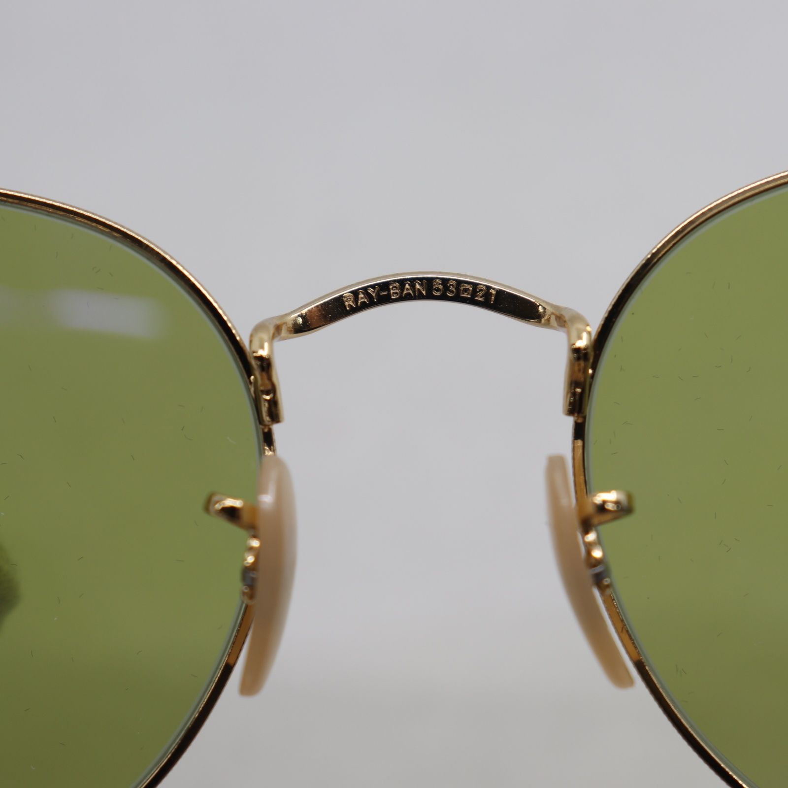 IT73Q9UX96S0 美品 Ray-Ban レイバン サングラス RB3447 ROUND